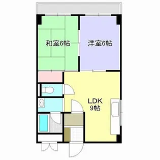 パレス武庫【3階】の間取り