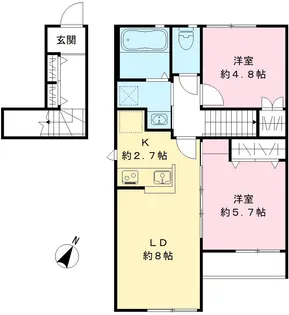 アネックス アゼリア【202号室号室】の間取り