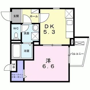 フォーチュンパーク?【2階】の間取り