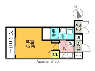 AILE南武庫之荘west【1階】の間取り