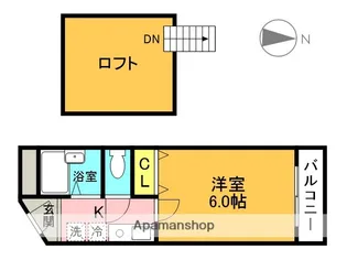 ドリームコート伊丹【605号室】の間取り