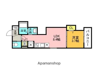 F ASECIA 立花【1階】の間取り