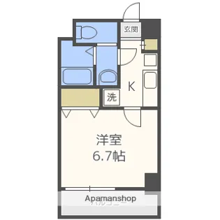 LUXE尼崎WEST【2階】の間取り