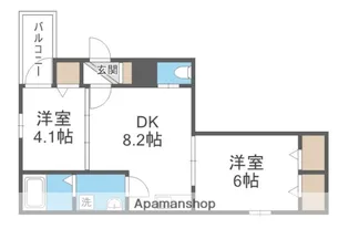 ブラン立花【102号室】の間取り