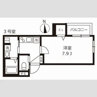 バズ大物【1階】の間取り