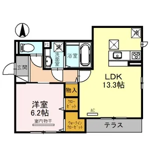 メゾン塚口【1階】の間取り