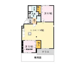 グランドハイツ【1階】の間取り