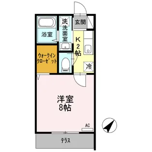 ドエル ファースト【1階】の間取り