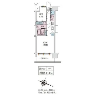 スプランディッド梅田グランノース【612号室】の間取り