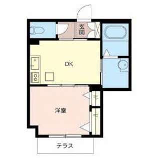 1DKの間取り画像