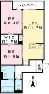 マンション RIKO塚口【302号室号室】の間取り