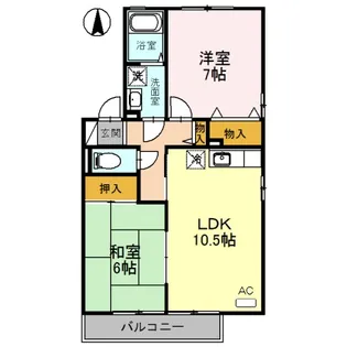 ルミエール北夙川 B棟【1階】の間取り
