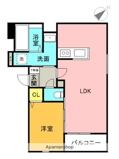兵庫県尼崎市東園田町5丁目【アパート】の間取り