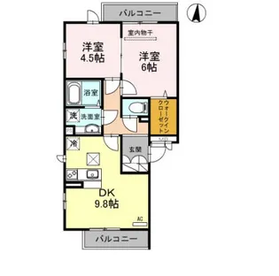 ル ポンテ C棟【1階】の間取り