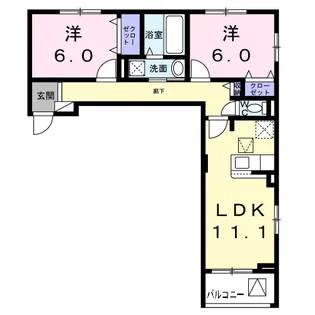 サンロイヤルⅠ【1階】の間取り