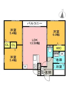 il mio corte塚口【2階】の間取り