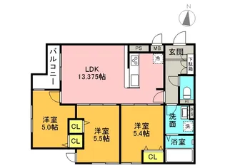 il mio Corte塚口【2階】の間取り