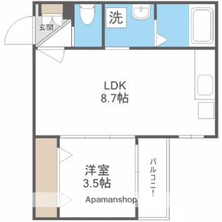 Gran Feliz【3階】の間取り