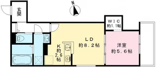 YOUR MAISON 立花【203号室号室】の間取り