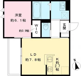 YOUR MAISON 立花【301号室号室】の間取り