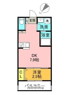 GAZELLE NOAH尼崎尾浜Ⅰ【2階】の間取り