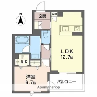 ディアメゾン南塚口【3階】の間取り