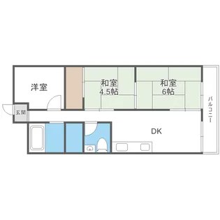 塚口レジデンス【2階】の間取り