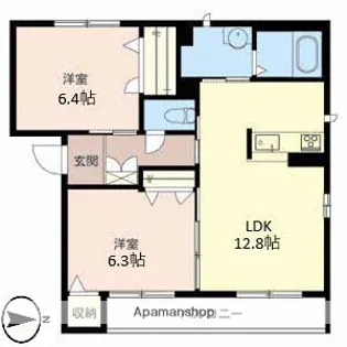 SHA MAISON RIVER【2階】の間取り