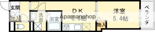 クレアール塚口Ⅰ【1階】の間取り