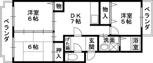 サンハイム南山本【4階】の間取り