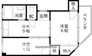 兵庫県西宮市二見町【マンション】の間取り