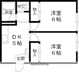 サザンマリーナハイツ【2階】の間取り