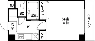 エストゥディオ甲子園口【3階】の間取り