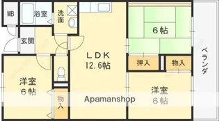 ピエモンヌ東山【2階】の間取り