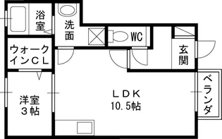 ル・ラルゴ【1階】の間取り