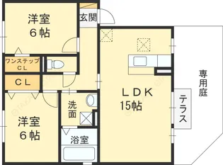 サンハイム常吉【2階】の間取り