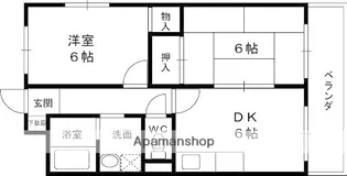 ヴィエール緑翠園【2階】の間取り