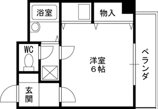 ナッツダムスタジオーネ塚口【2階】の間取り
