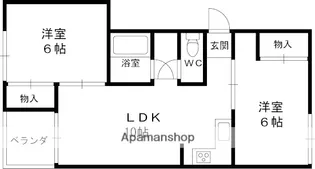 アカネマンション【2階】の間取り