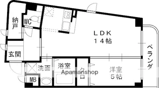 アンアーク【2階】の間取り