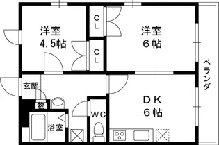 レオパレスKOBATA【3階】の間取り