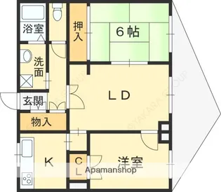 松永マンション【1階】の間取り