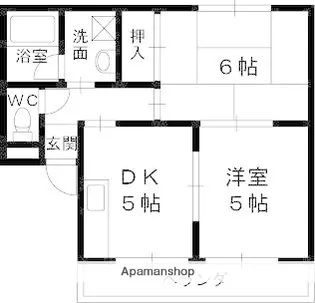 ピースヴィレッジ【1階】の間取り