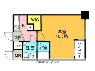 兵庫県西宮市甲子園高潮町【マンション】の間取り