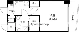 セレニテ甲子園I【4階】の間取り