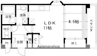 アークコート北口【3階】の間取り