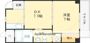 ヒルサイド北名次【303号室】の間取り
