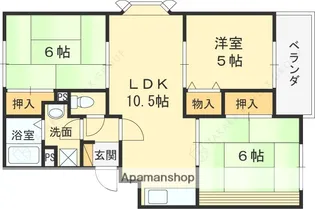 ファミール高木【3階】の間取り