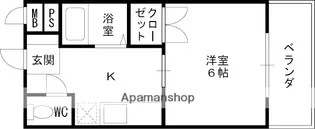 カームカーサ【207号室】の間取り