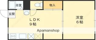 ハイツつぼい【201号室】の間取り